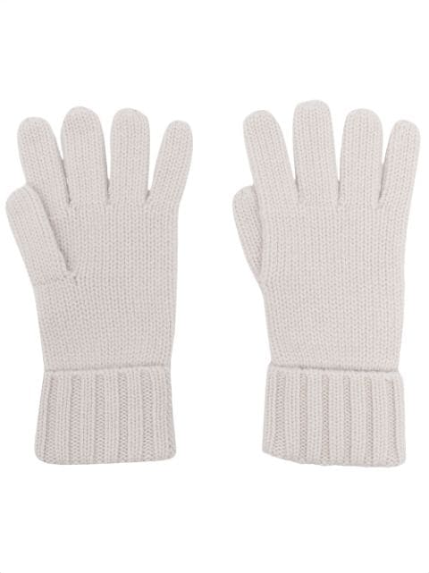 N.Peal chunky-knit organic-cashmere gloves 