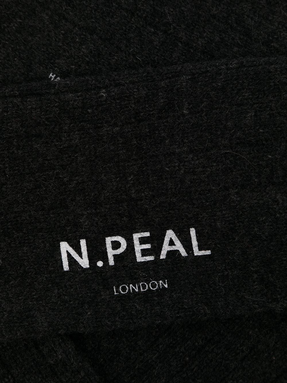 Shop N•peal Logo-detail Cashmere Socks In Grey