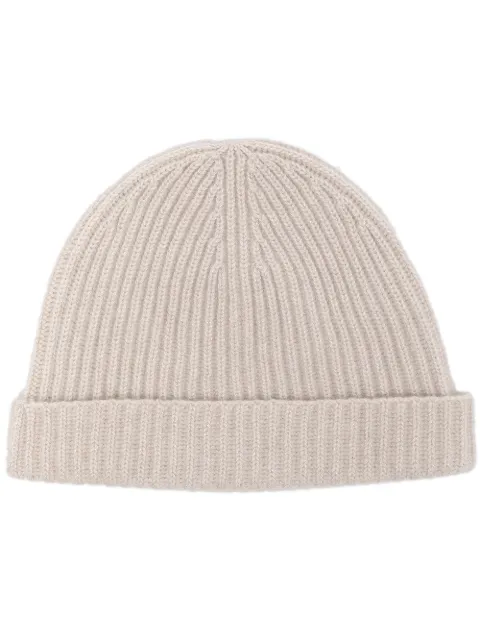 N.Peal bonnet en maille nervurée