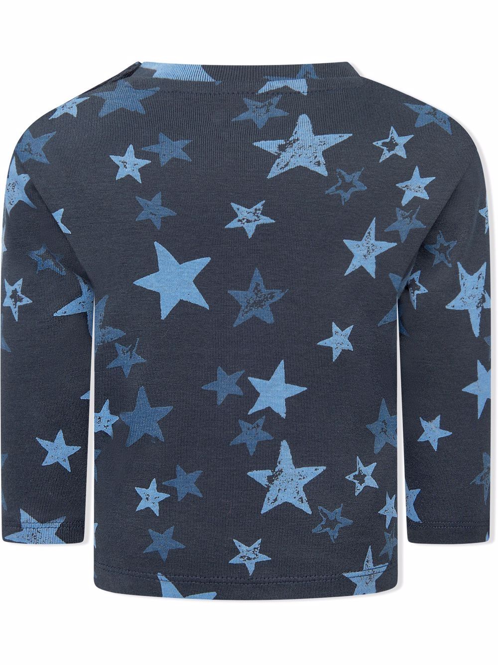Shop Molo Organic Cotton Star-print Top In Blue