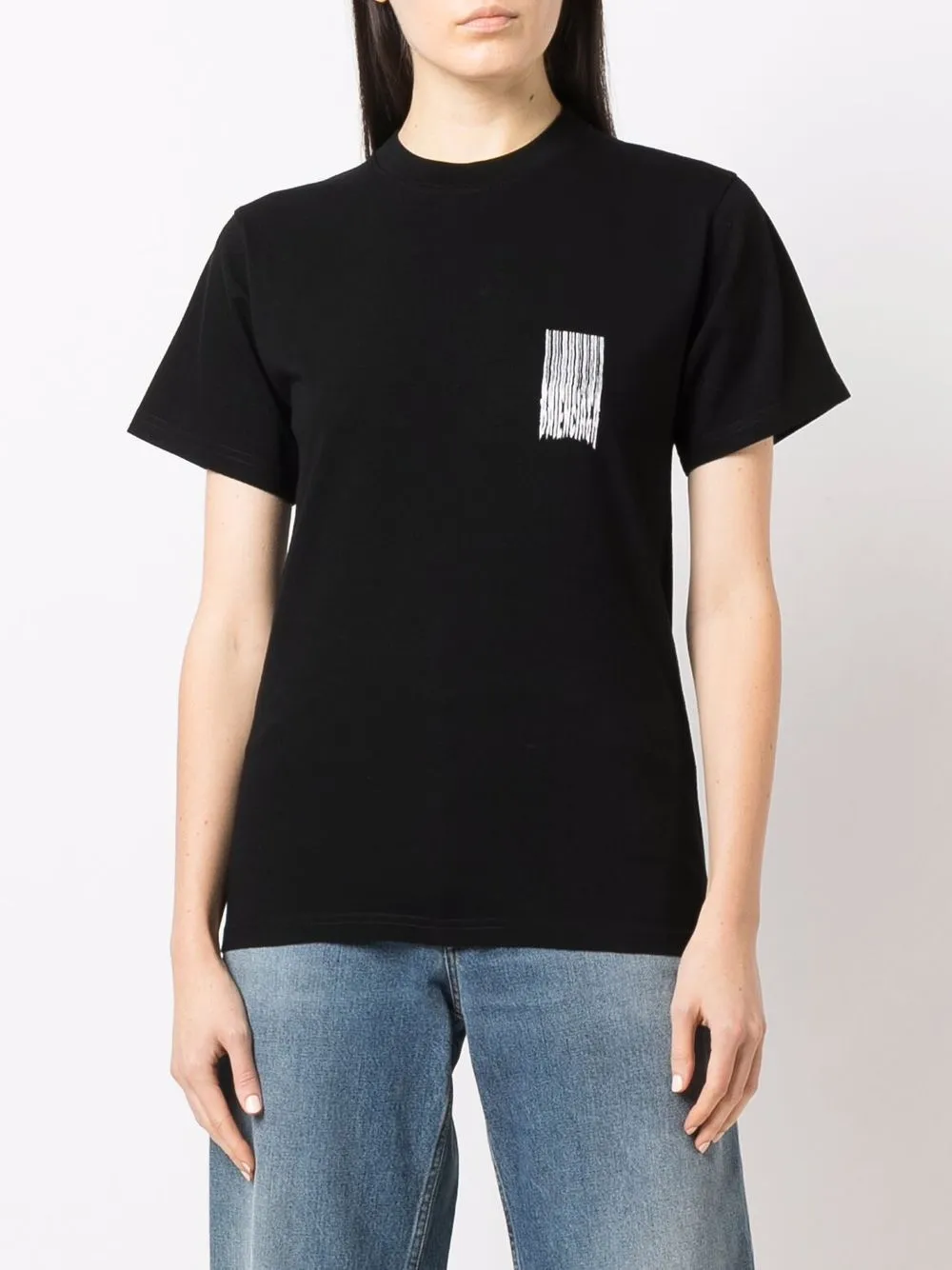 Balenciaga T-shirt met print Zwart