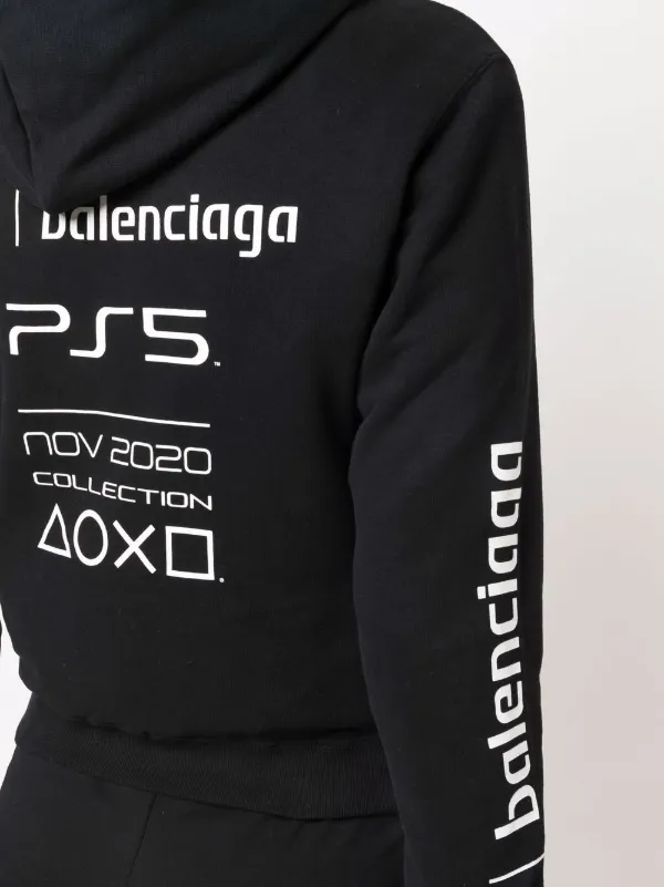 Balenciaga PS5 パーカー | ブラック | FARFETCH JP