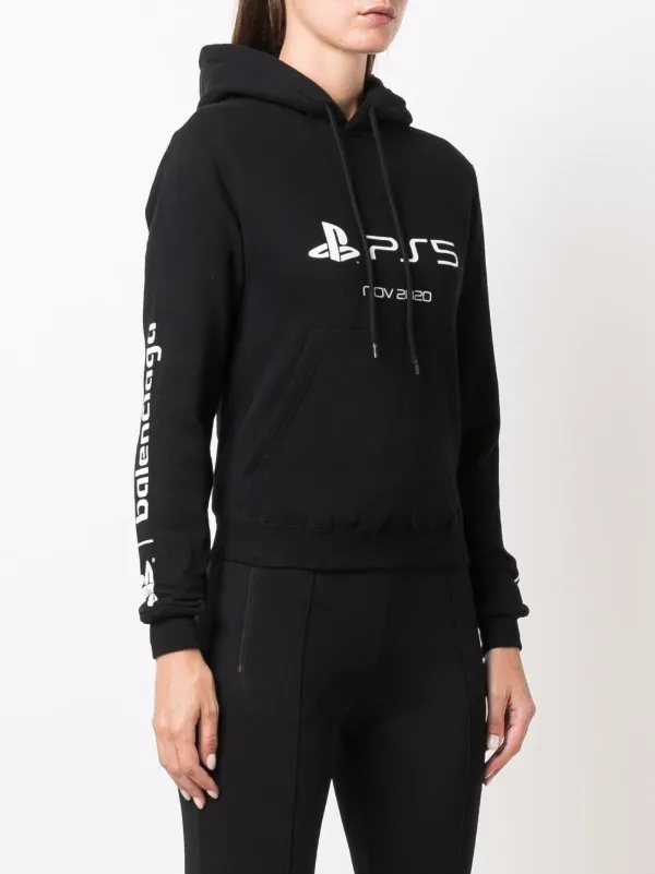 Balenciaga PS5 パーカー | ブラック | FARFETCH JP