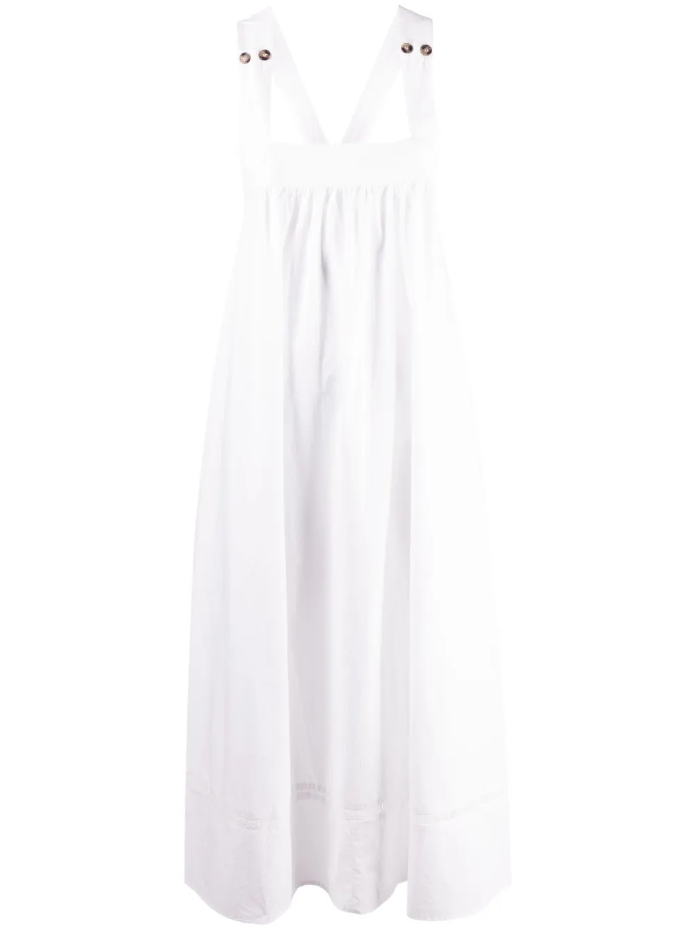 

Ciao Lucia vestido con cuello cuadrado - Blanco