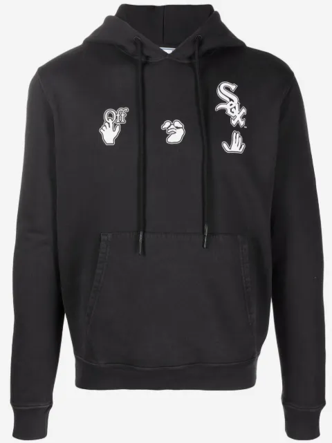 Off-White hoodie con estampado Chicago White Sox
