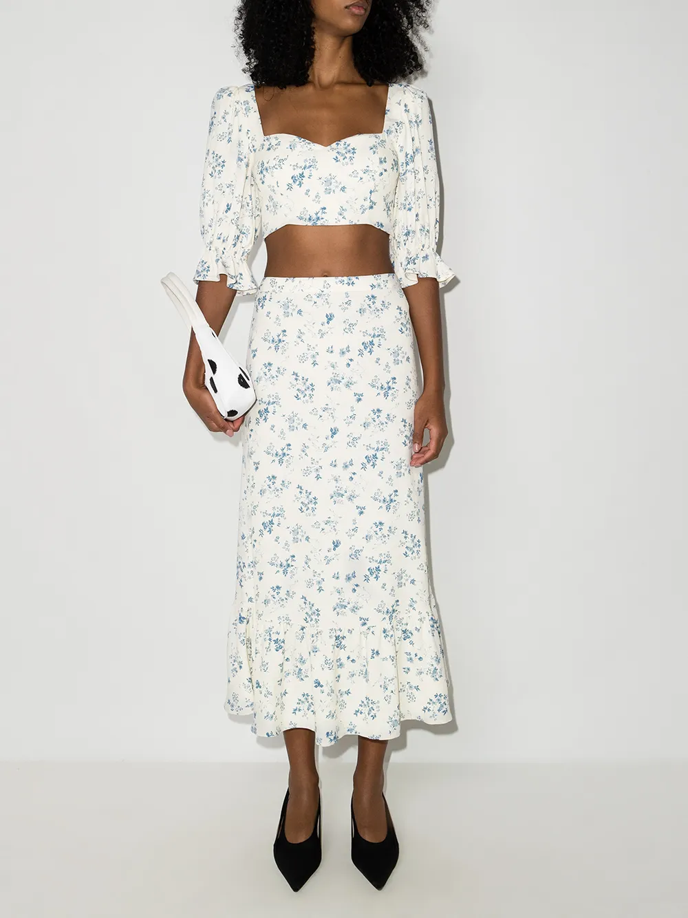 Image 2 of Reformation Fiona top and skirt set