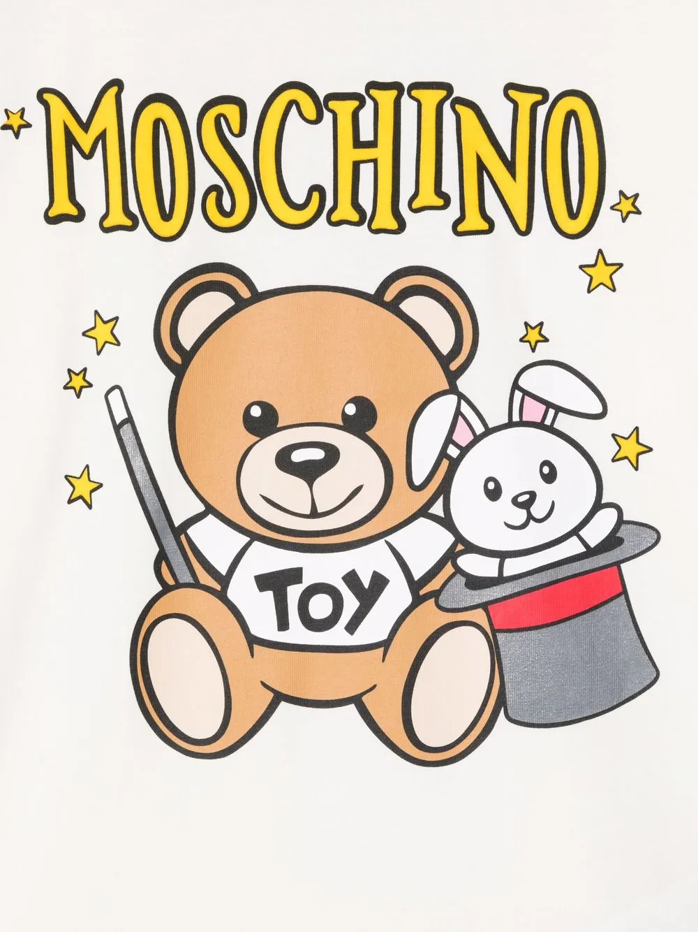 фото Moschino kids футболка toy bear с логотипом