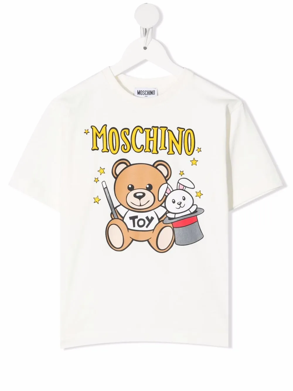 фото Moschino kids футболка toy bear с логотипом