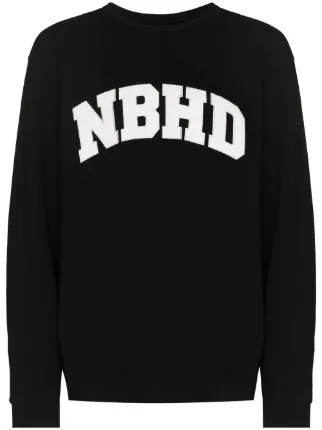 Neighborhood logo-embroidered Cotton Sweatshirt - Farfetch