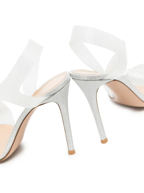 Gianvito Rossi Metropolis 105mm Sandals | Silver | FARFETCH