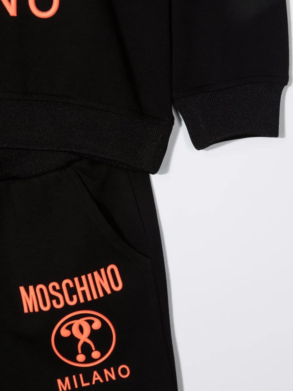 фото Moschino kids спортивный костюм с тисненым логотипом