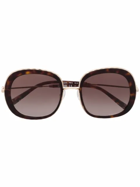 MISSONI EYEWEAR hammered-trim sunglasses