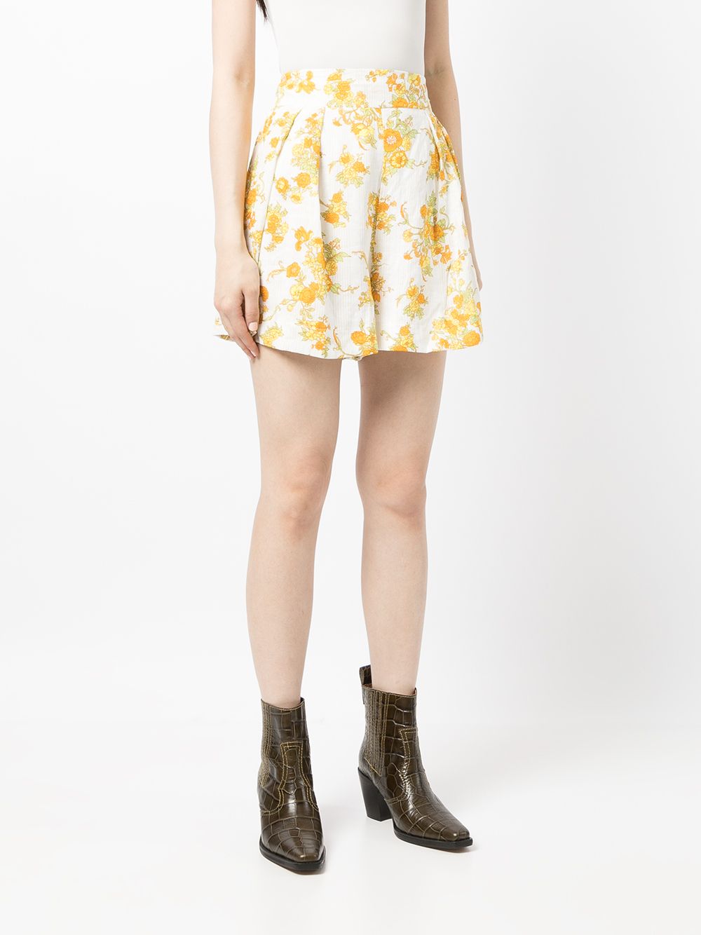 фото Faithfull the brand шорты ondine с цветочным принтом