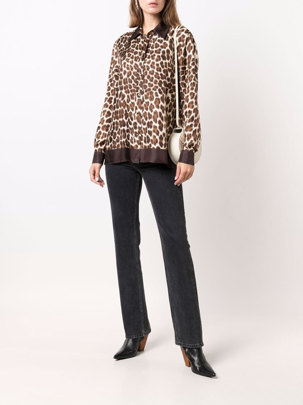 фото P.a.r.o.s.h. рубашка с леопардовым принтом