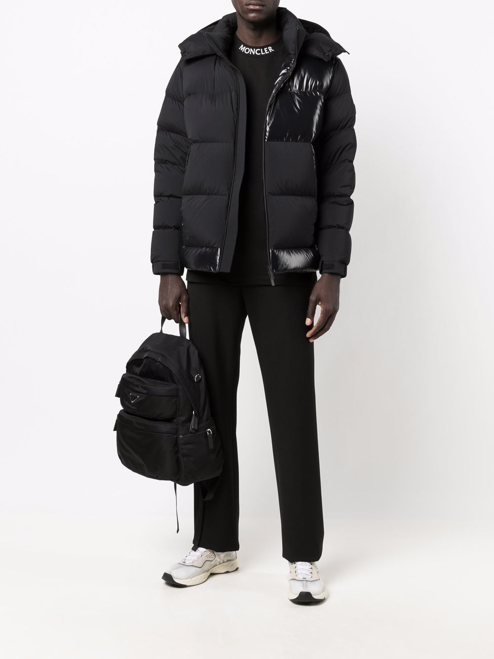 Moncler Pallardy Panelled Puffer Jacket - Farfetch