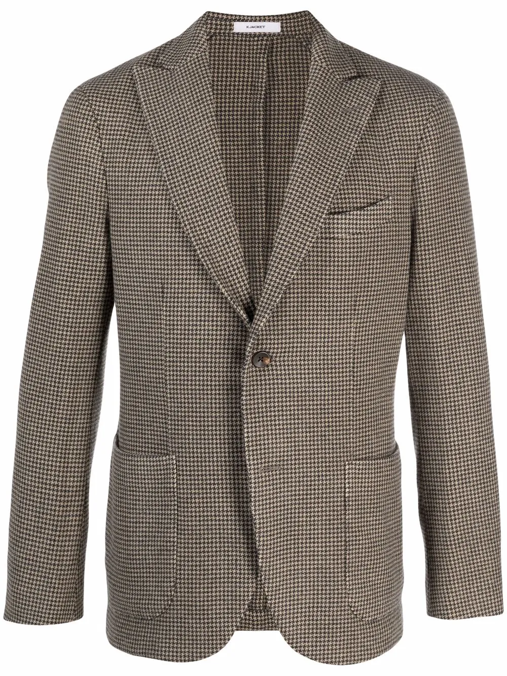 

Boglioli blazer con motivo pied de poule - Neutro