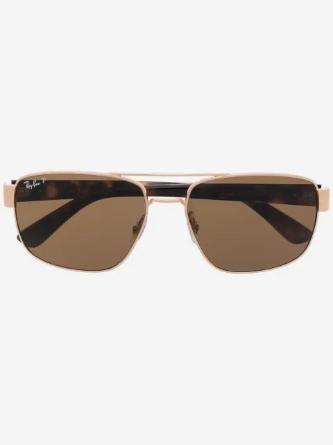 Ray-Ban lentes de sol con armazón rectangular