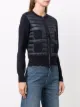 Moncler padded-front knitted cropped jacket