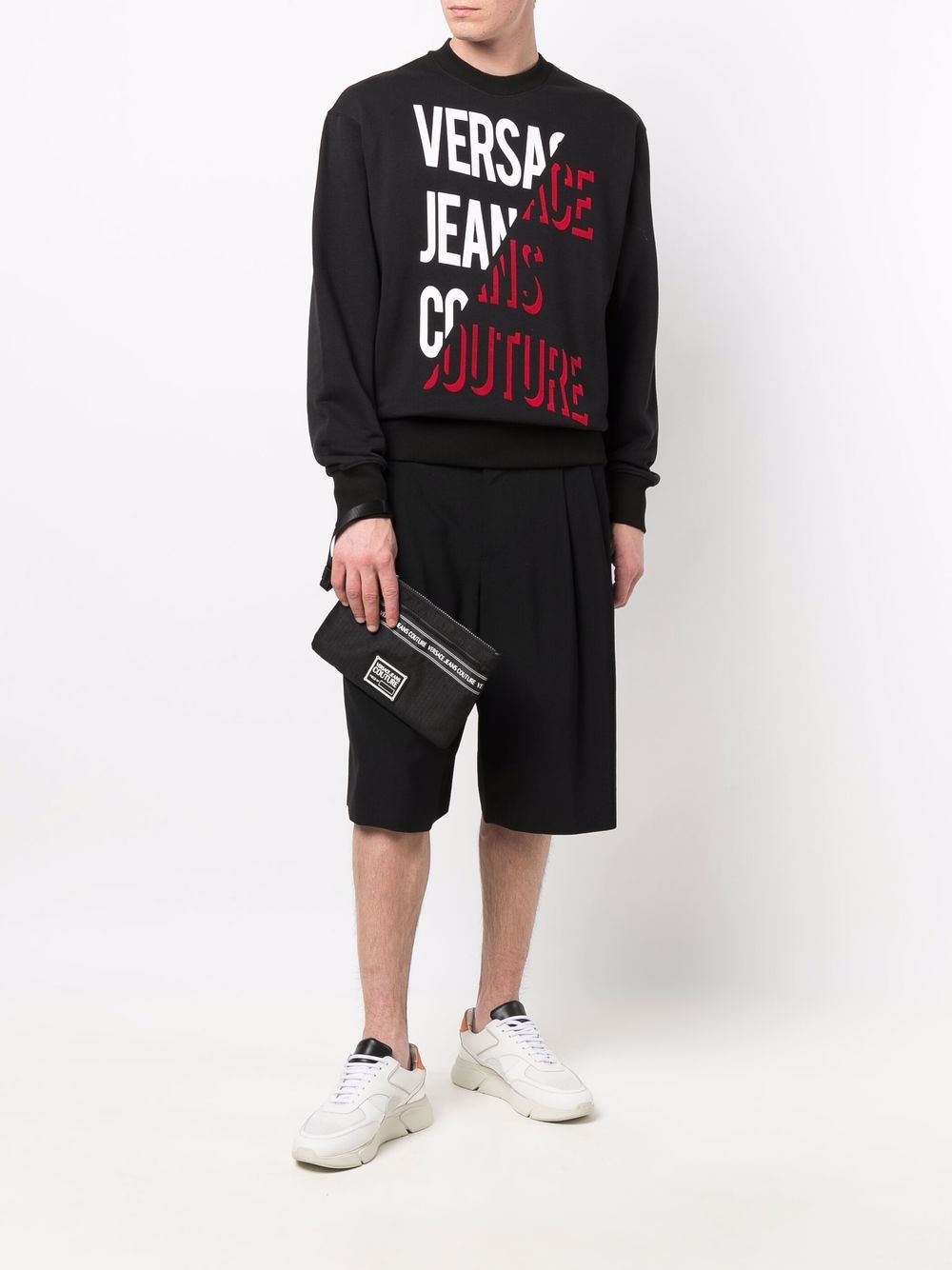 фото Versace jeans couture клатч с нашивкой-логотипом