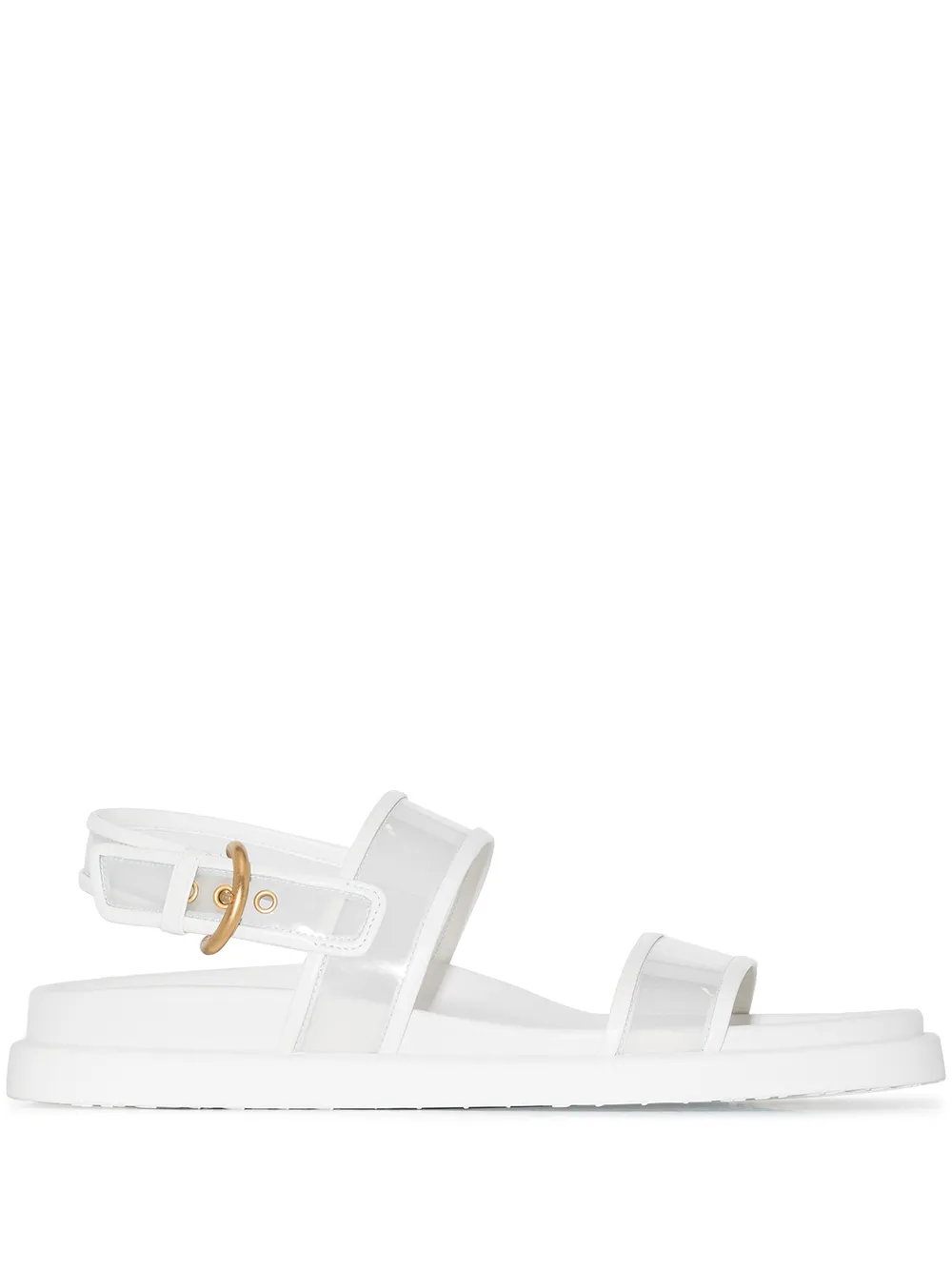 

Gianvito Rossi sandalias con doble tira - Blanco