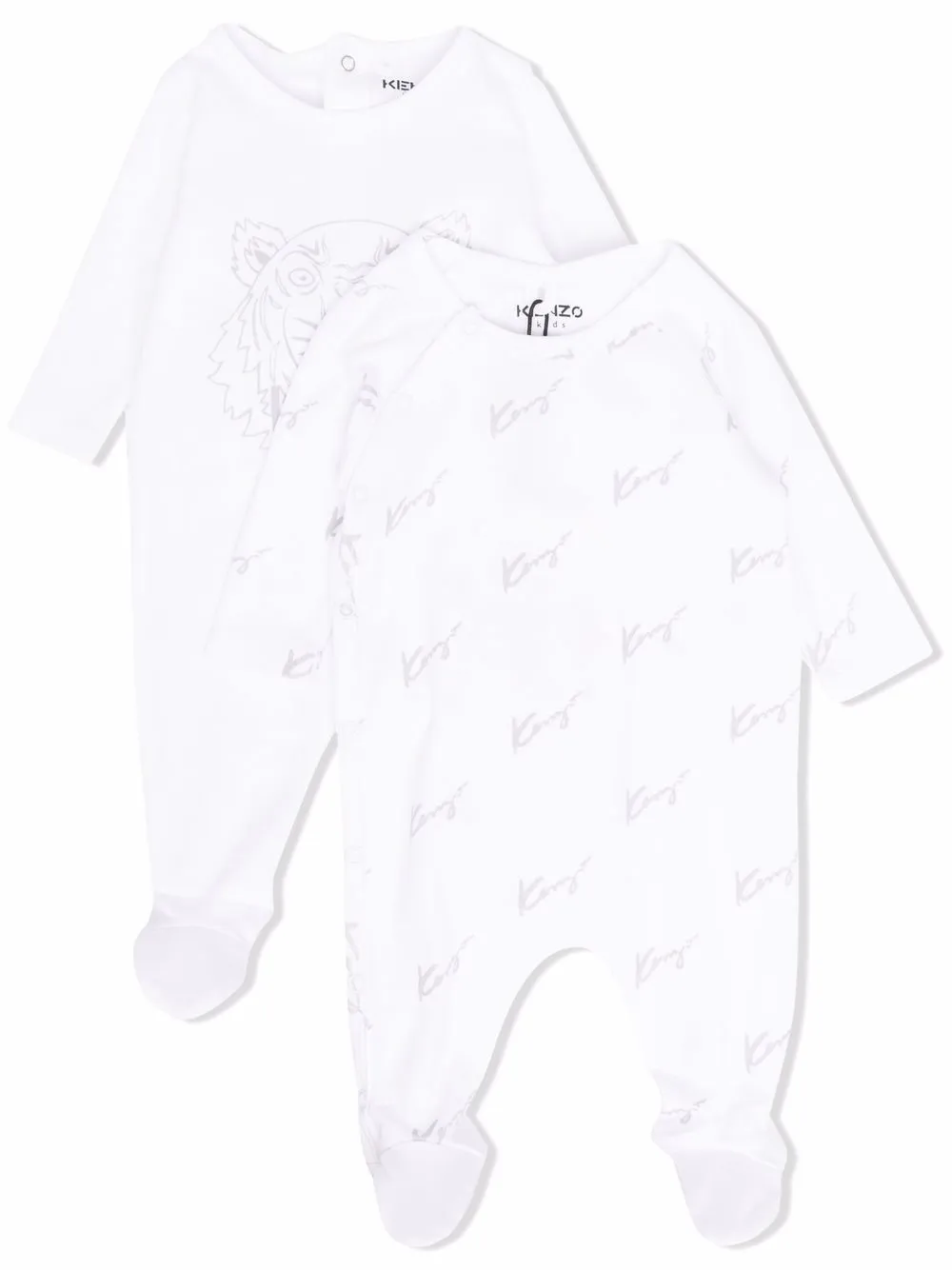 

Kenzo Kids pijama con logo estampado - Blanco