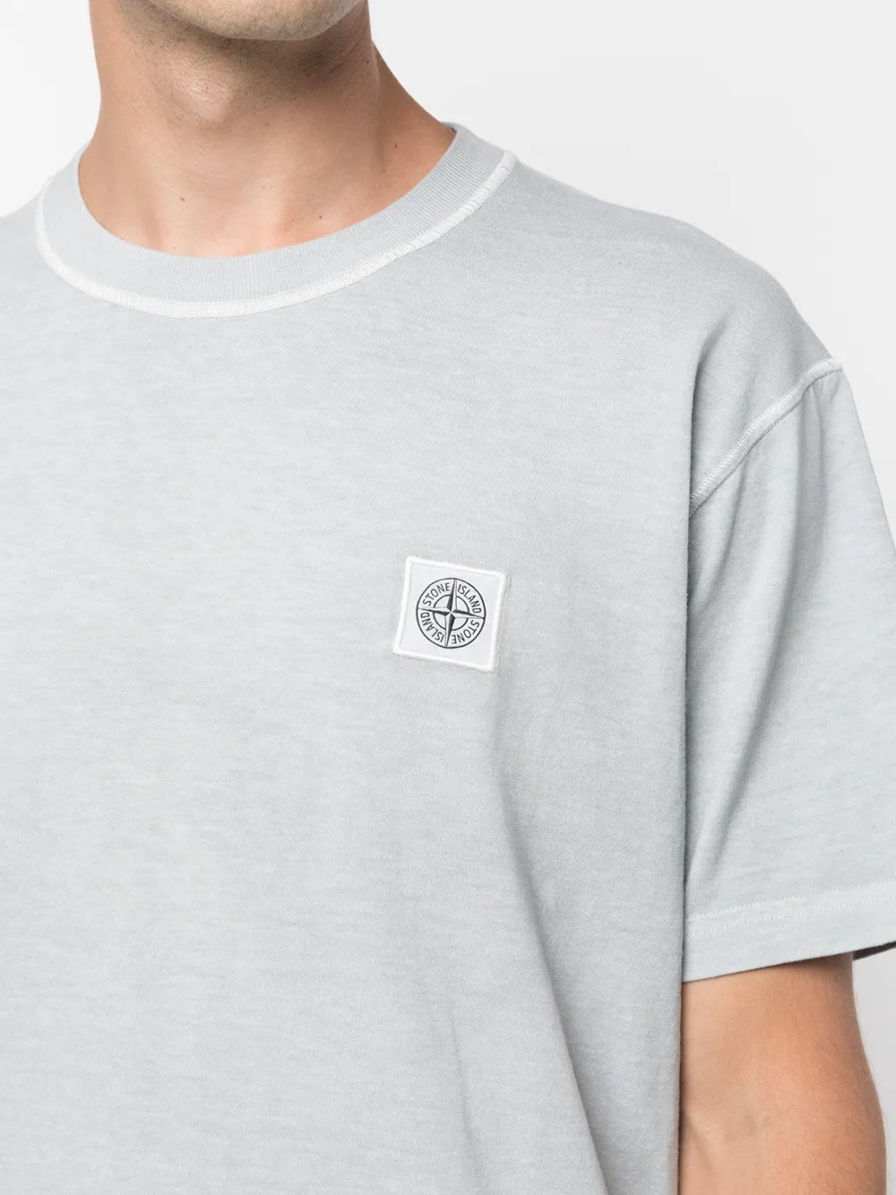 фото Stone island футболка с нашивкой-логотипом