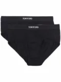 TOM FORD logo-waistband briefs (pack of 2) - Black