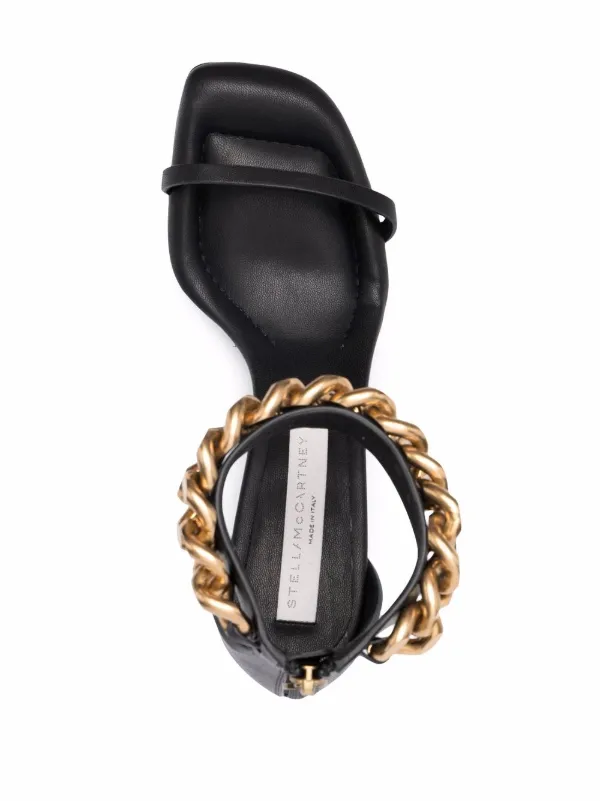 【Stella McCartney】チェーン装飾 スリッポン スライド adidas by Stella McCartney Slide Shoes - Black | Free