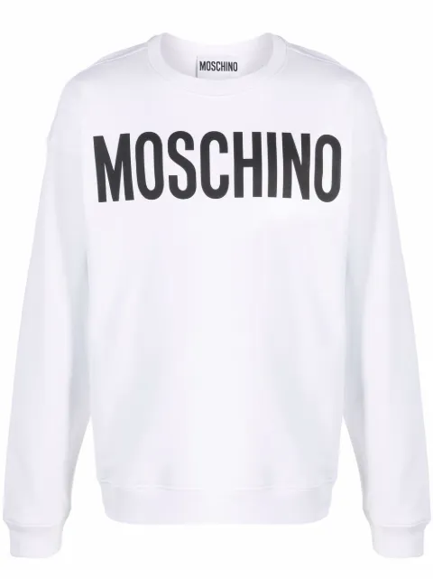 Moschino logo-print cotton sweatshirt