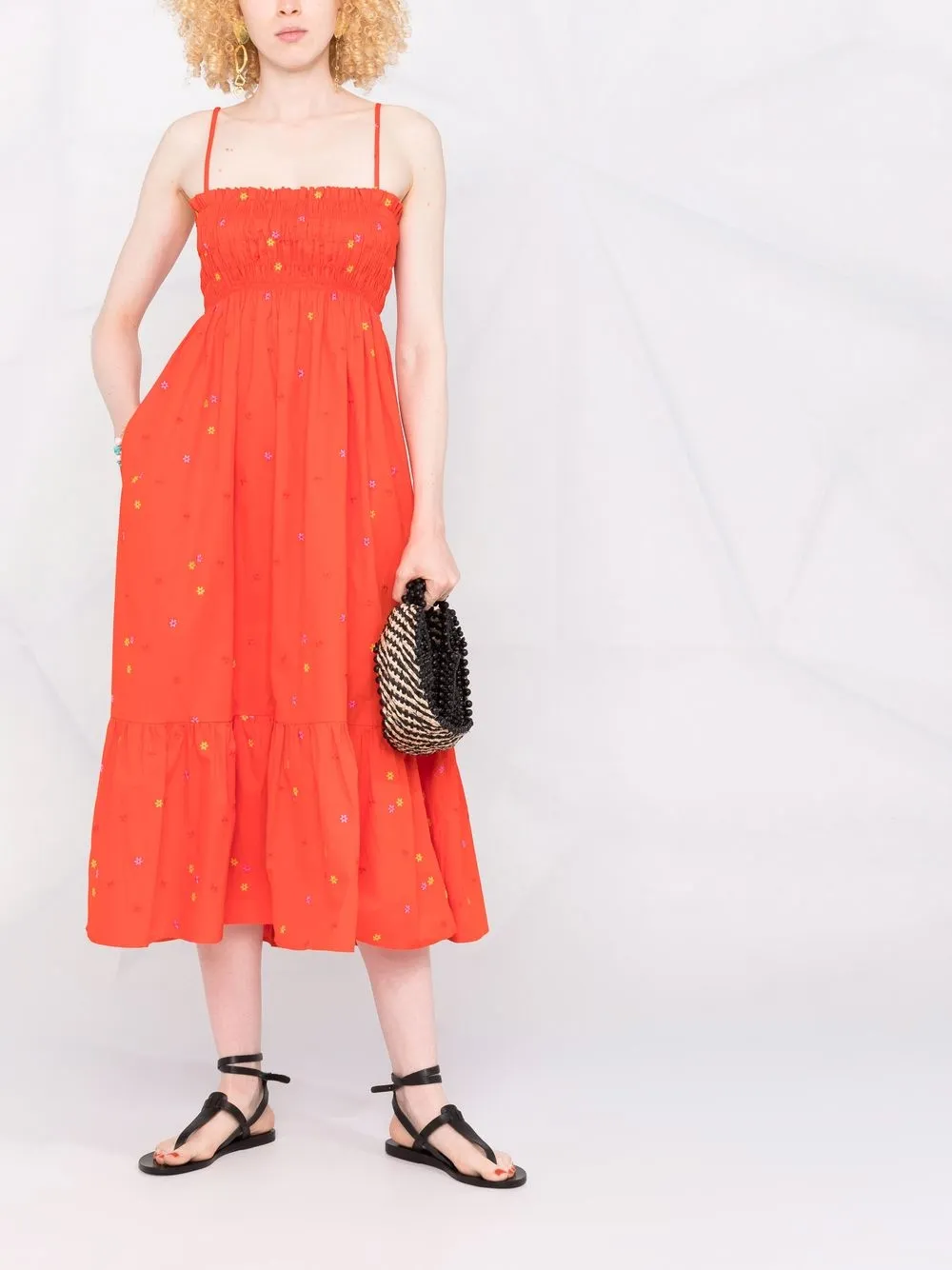 Ciao Lucia sleeveless square-neck dress