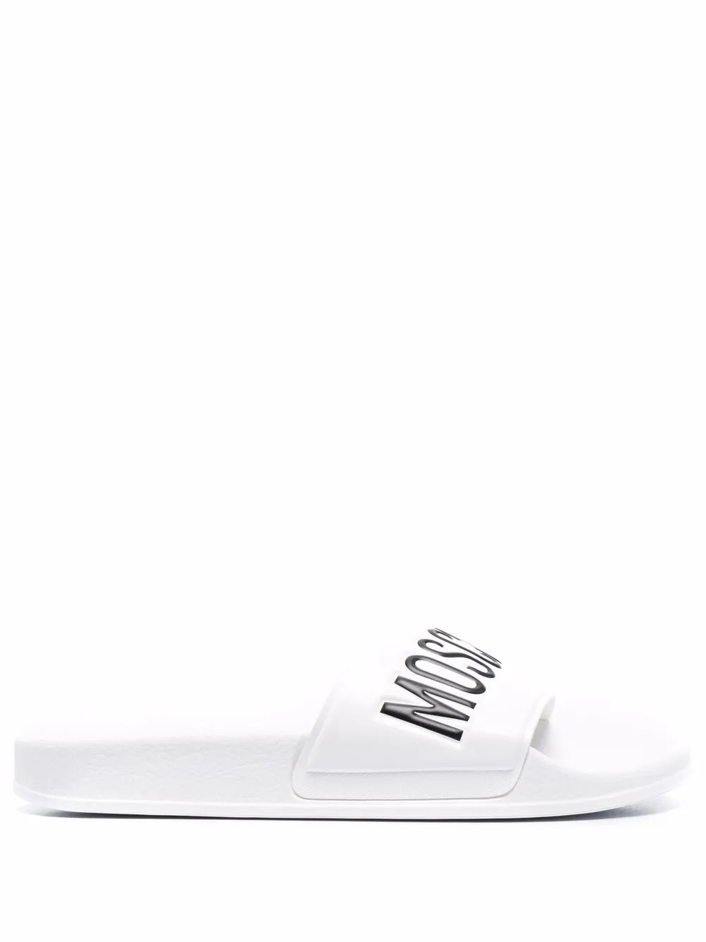 

Moschino flip flops con logo estampado - Blanco