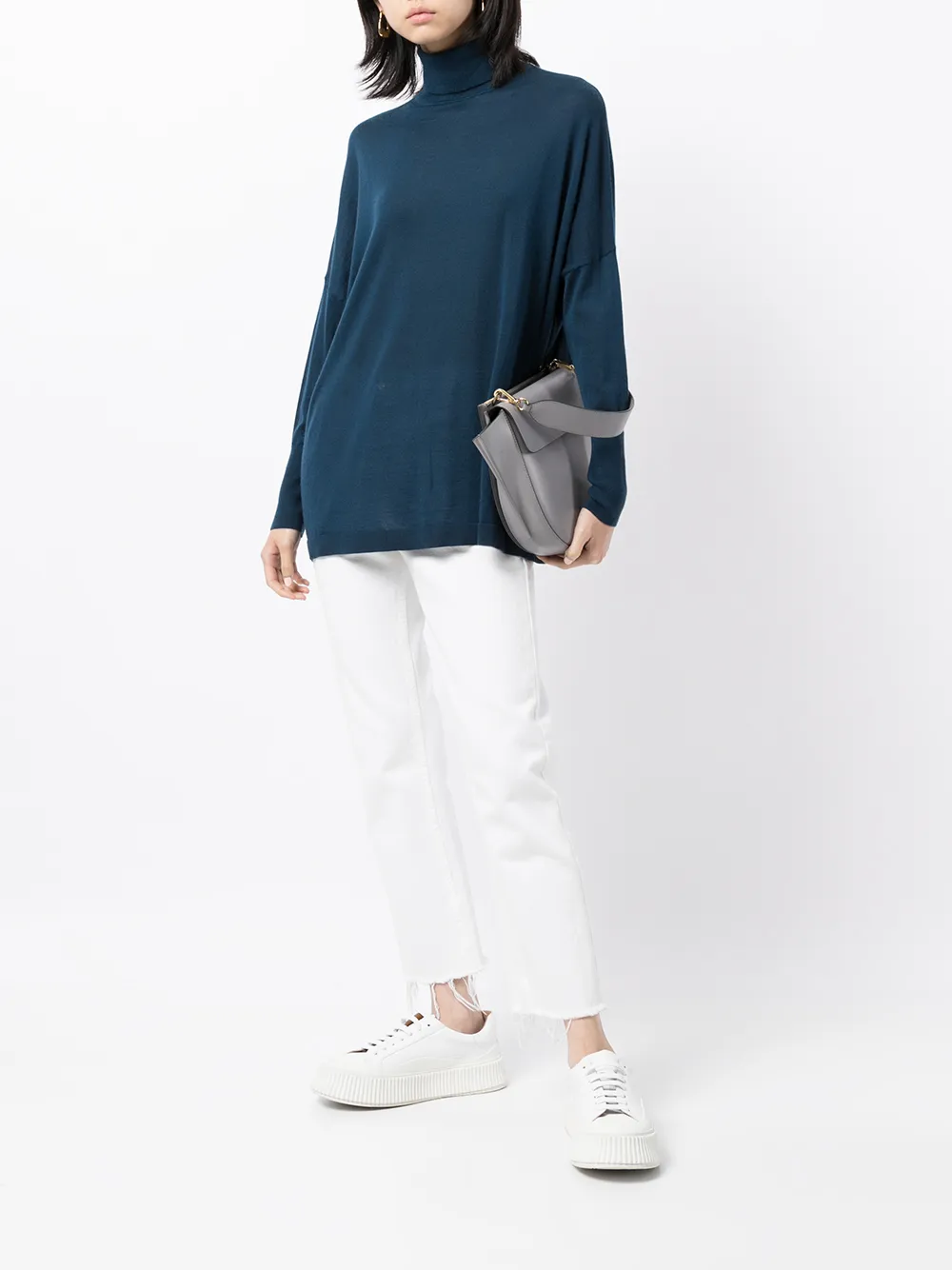 Image 2 of N.Peal loose fit fine knit cashmere jumper