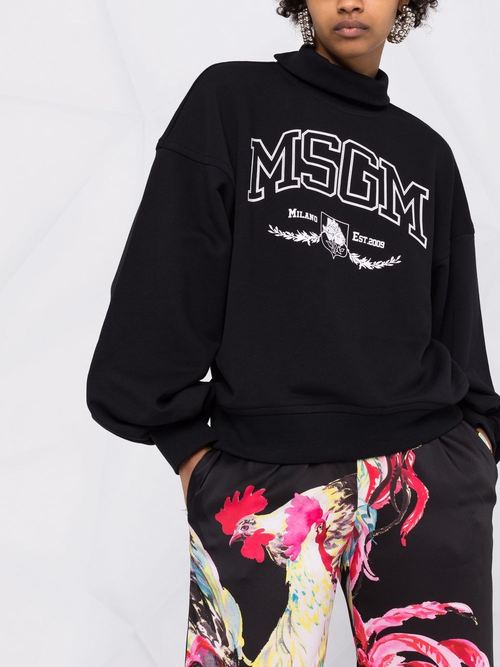 фото Msgm толстовка с высоким воротником