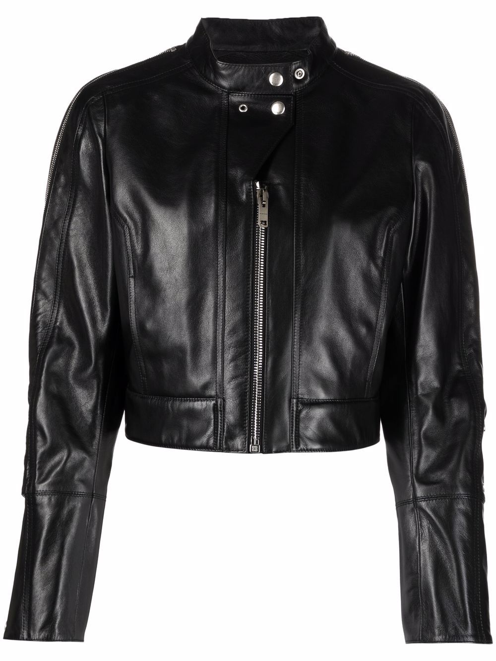 Image 1 of Givenchy cropped polished-finish jacket
