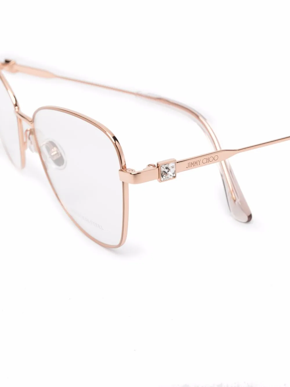 фото Jimmy choo eyewear очки в оправе 'кошачий глаз'