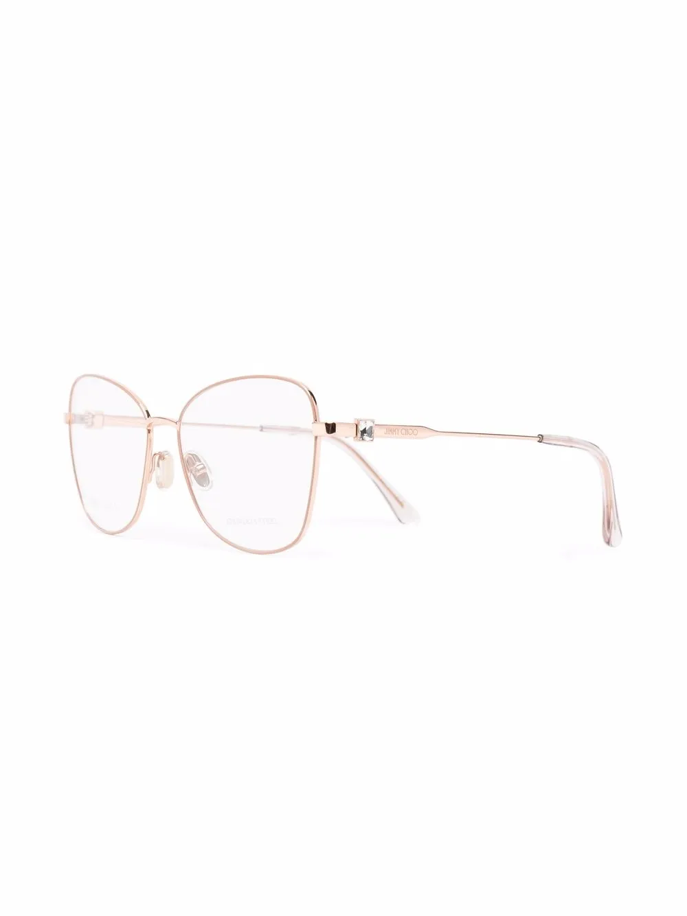 фото Jimmy choo eyewear очки в оправе 'кошачий глаз'
