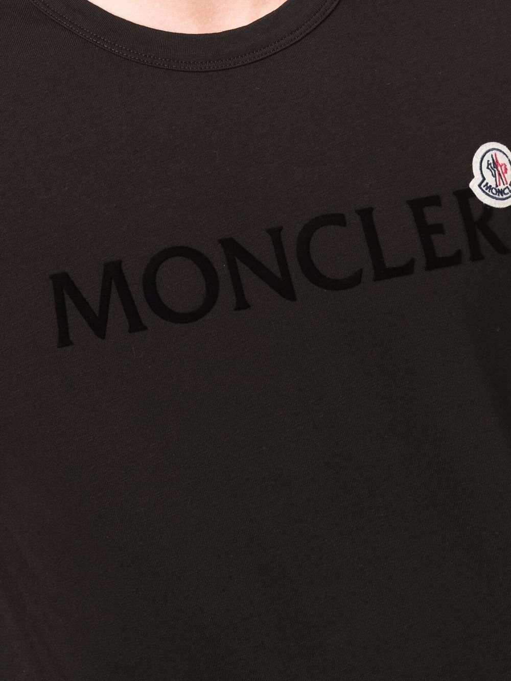 фото Moncler футболка с нашивкой-логотипом