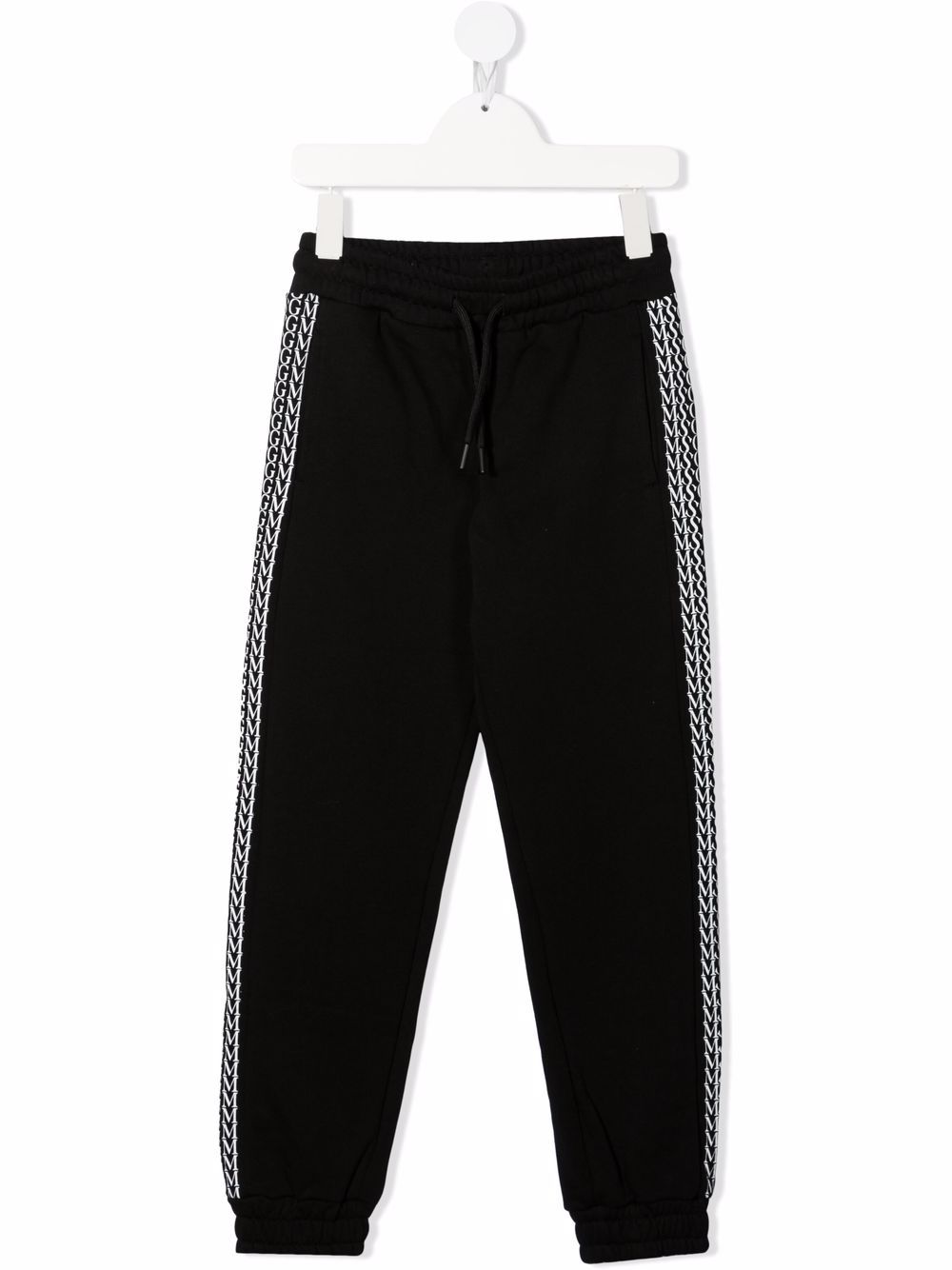 

MSGM Kids pants con logo estampado - Negro