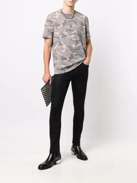 saint laurent camo t shirt