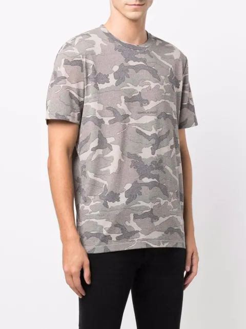 saint laurent camo t shirt