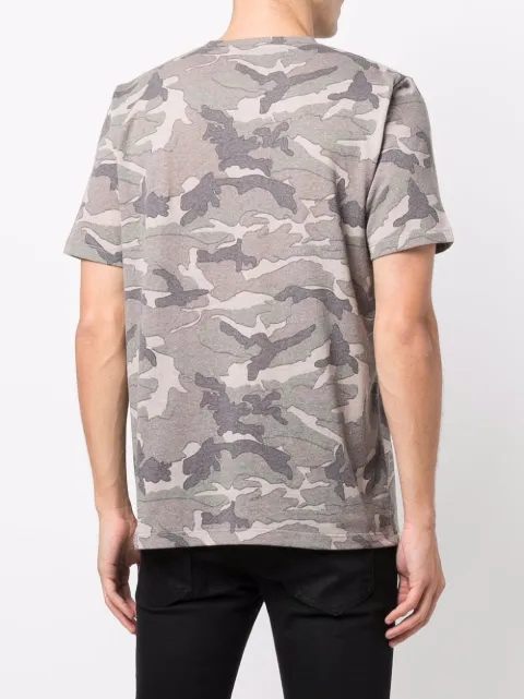 saint laurent camo t shirt