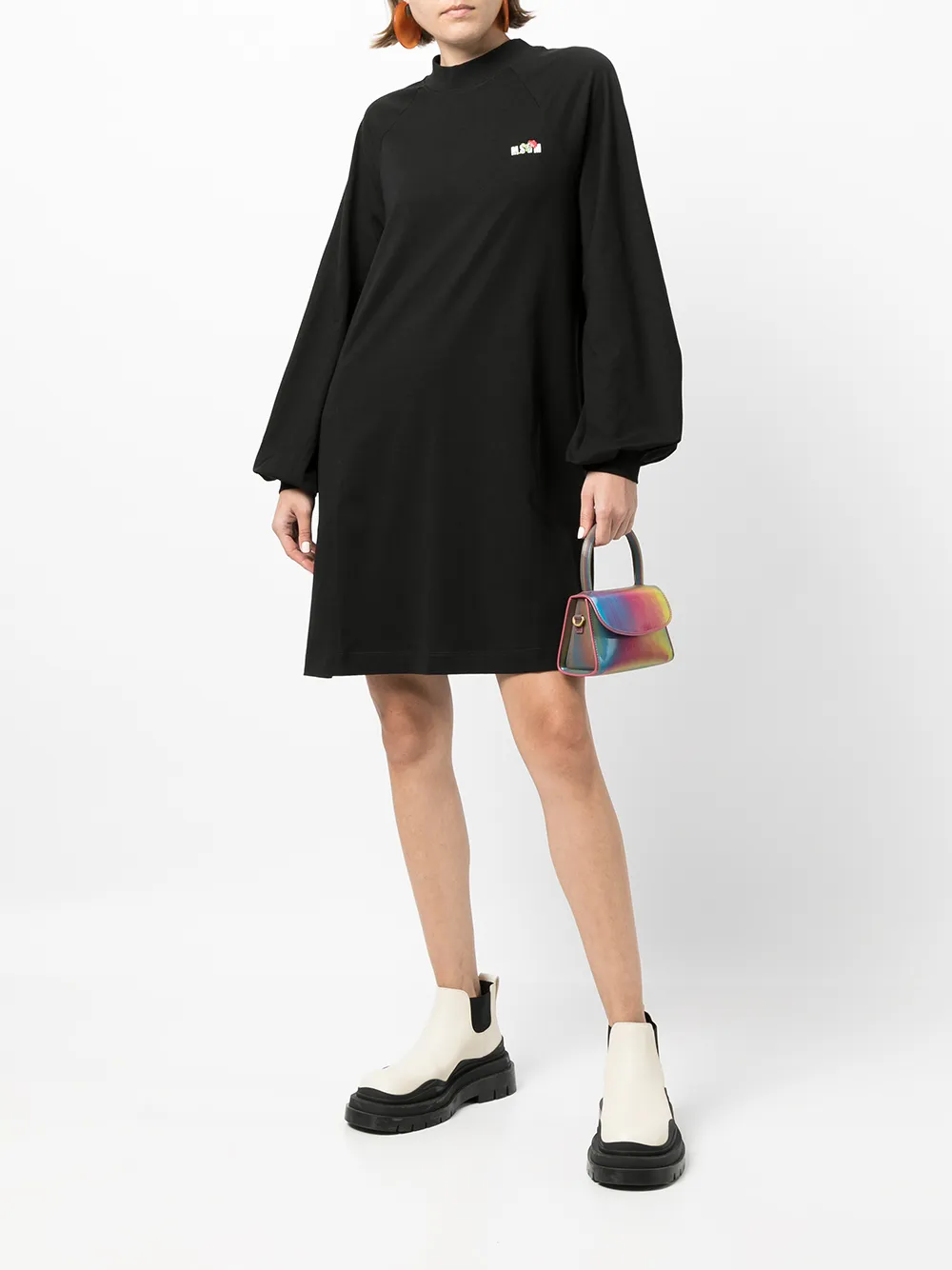 фото Msgm платье-трапеция длины мини