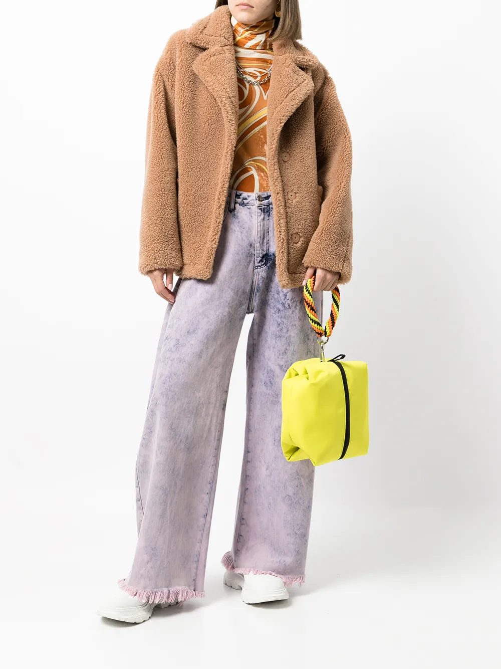 фото Msgm мини-сумка с плетеным ремнем