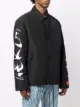 Heron Preston logo-print shirt jacket