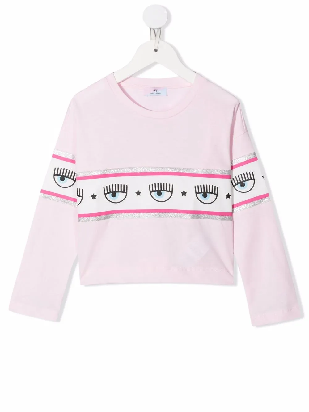 

Chiara Ferragni Kids x Chiara Ferragni logo stripe T-shirt - Pink
