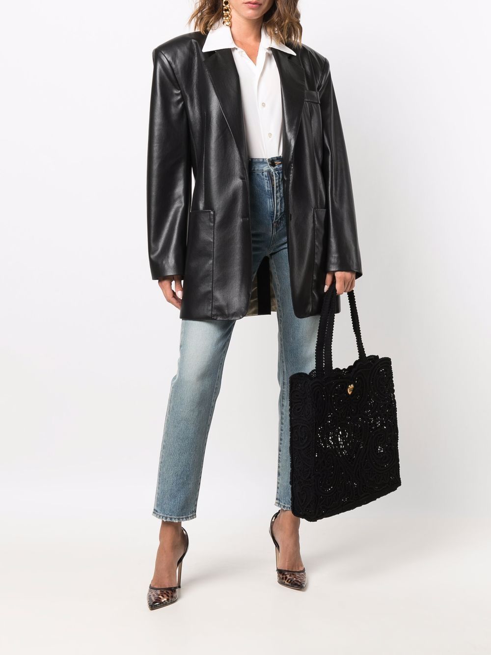 Shop Dolce & Gabbana Medium Beatrice Cordonetto Lace Shopper Bag In Black