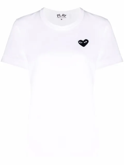Comme Des Garçons Play heart-embroidered motif T-shirt