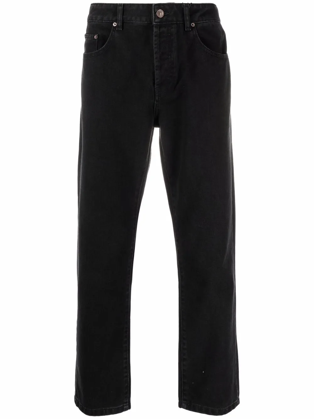 Kenzo cropped tapered jeans – Black