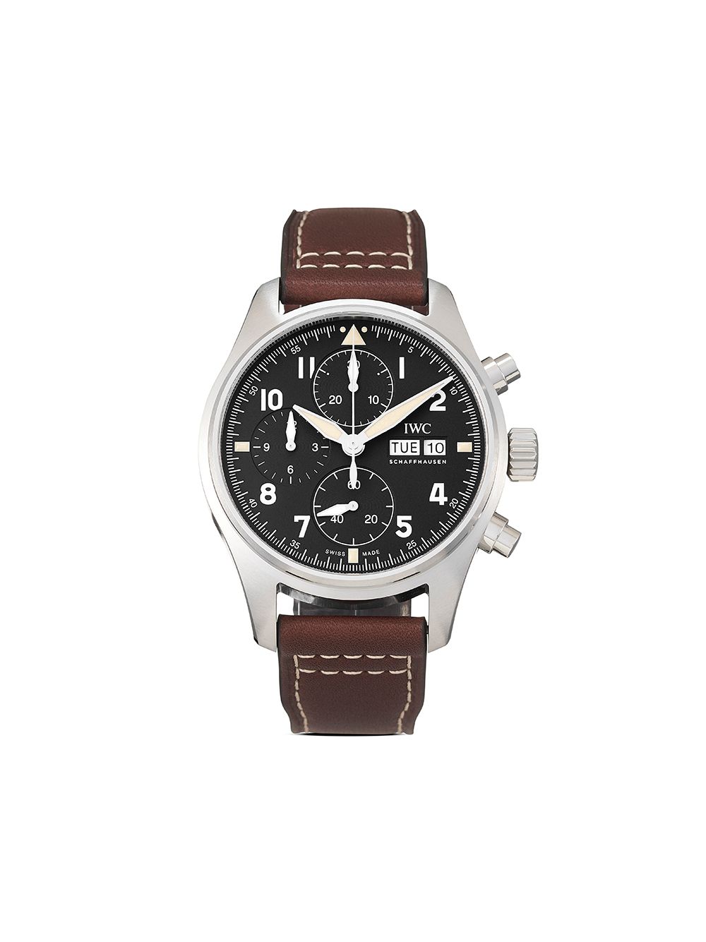 фото Iwc schaffhausen наручные часы pilot's watch chronograph pre-owned 41 мм 2021-го года