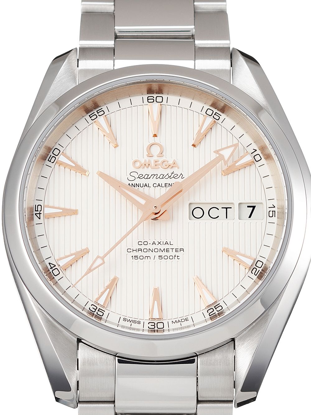 фото Omega 2021 pre-owned seamaster aqua terra 150 m co-axial annual calendar 38.5mm